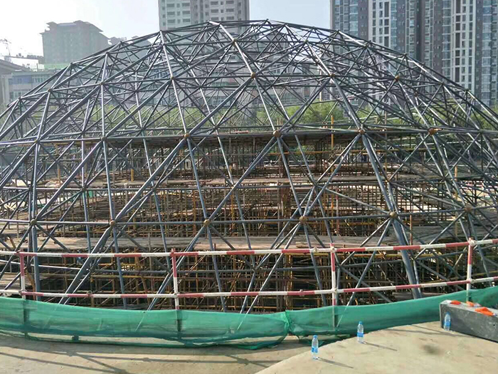嵊州球形网架钢结构施工